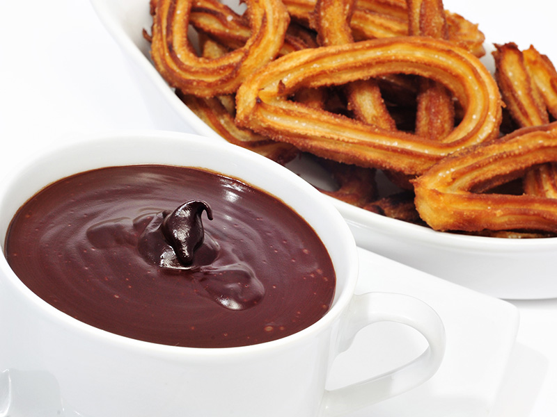 churros con chocolate