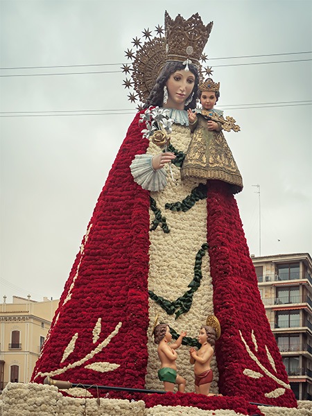 ofrenda fallas valencia