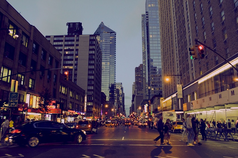 Nueva York noche luces