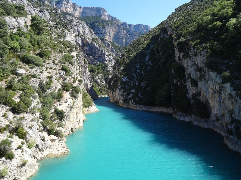 Cañon Verdon Alpes lago