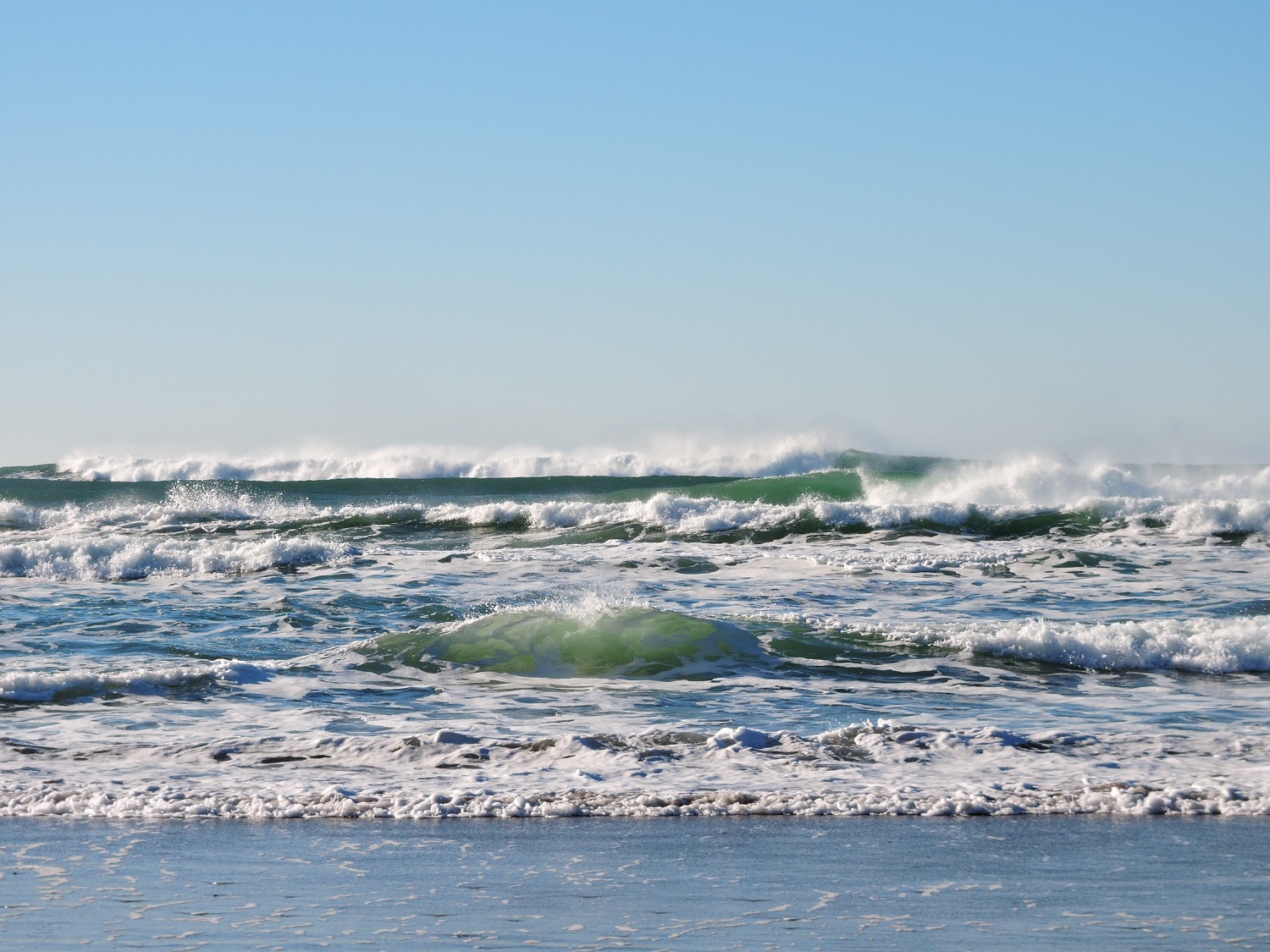 Olas playa cielo