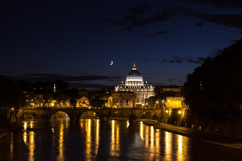 Roma noche vaticano