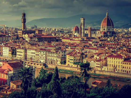 Vista de la ciudad de Florencia, capital de la Toscana en Italia. 