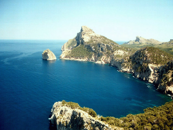 Vistas del Cabo Formentor tras una ruta por carretera en Mallorca