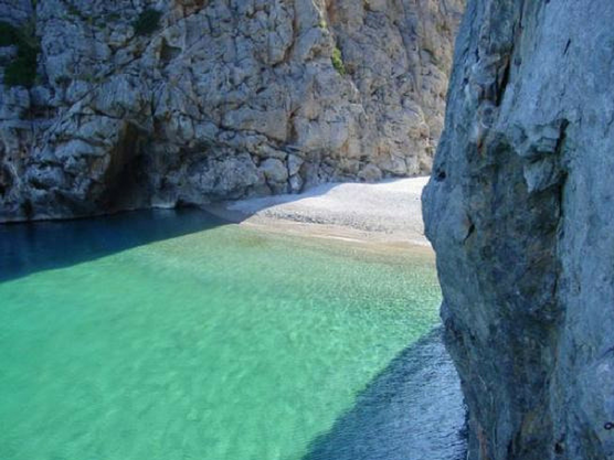 Cala de Sa Calobra, tras una ruta por carretera en Mallorca