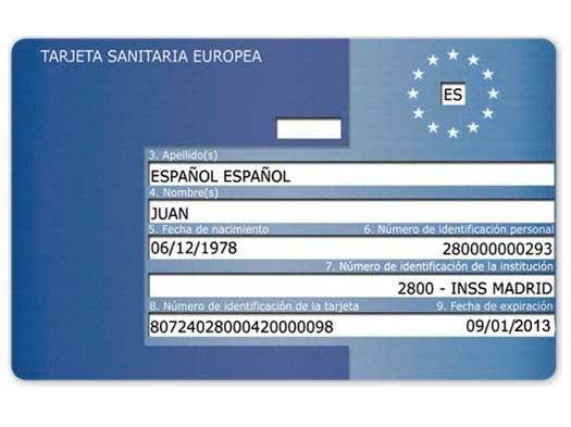 Tarjeta sanitaria europea paises