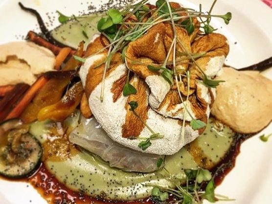 Una elaborada receta de un restaurante vegano de Madrid