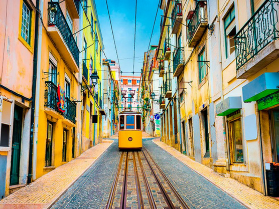 Tranvía amarillo de Lisboa