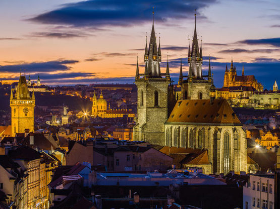 Vistas de Praga desde la Torre de la Pólvora